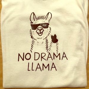 No Drama Llama Vinyl T-Shirt